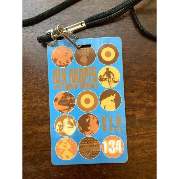 Music Collectors! Ben Harper & the Innocent Criminals Tour VIP Credentials 2006 - Picture 1 of 3